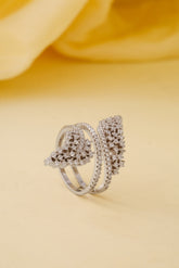 SILVER LADIES FINGER RING (59-478)