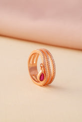 SILVER LADIES FINGER RING (59-479)