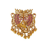 ORAFO JEWELS 925 PURE SILVER STONE PEACOCK PENDANT FOR WOMEN (9-1338)