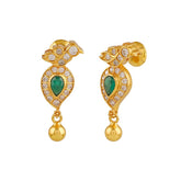 ORAFO JEWELS SILVER 92.5 MANGO PRECIOUS EARRINGS (5-6187)