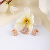 ORAFO JEWELS 925 PURE STERLING SILVER CZ PENDANT SET FOR WOMEN (10-534)