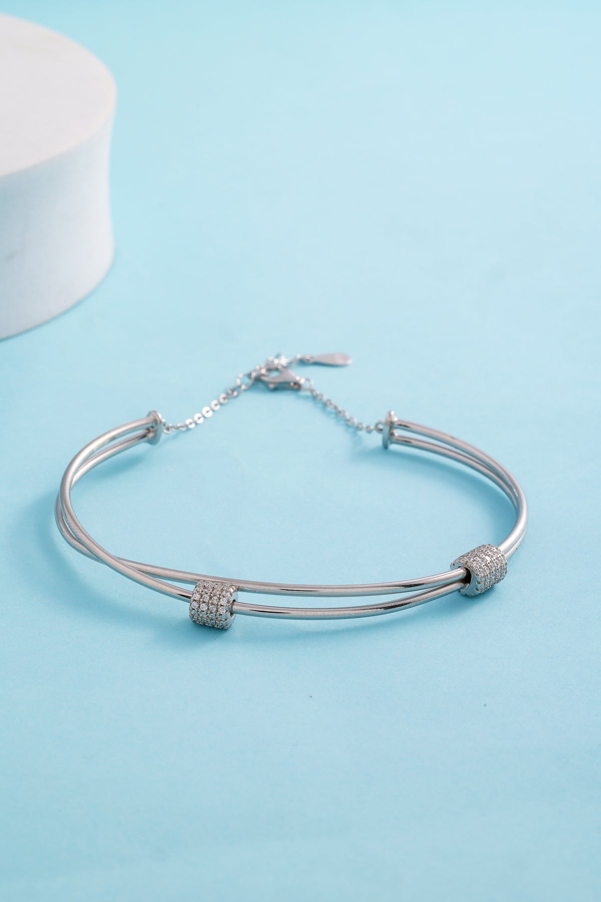 SILVER PLAIN BRACELET (13-1117)