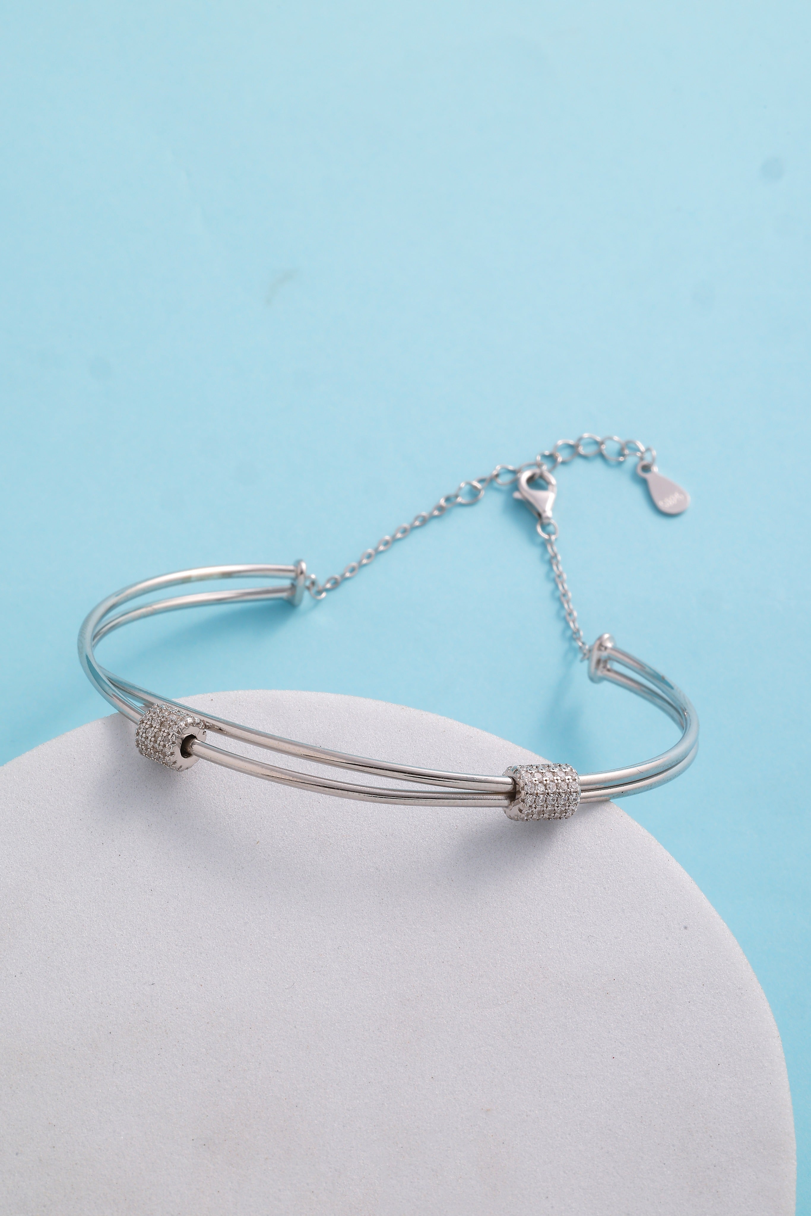 SILVER PLAIN BRACELET (13-1117)