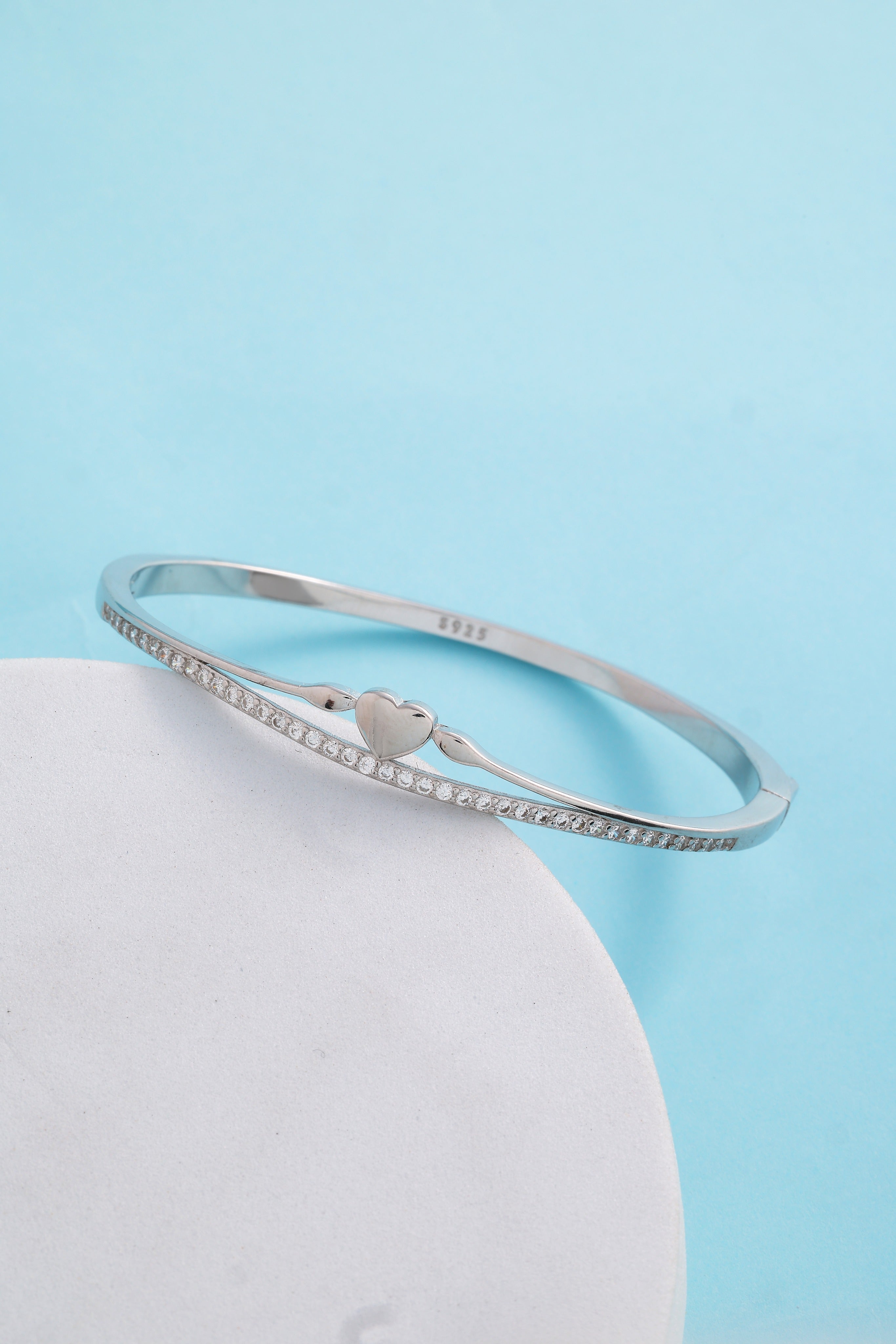 SILVER PLAIN BRACELET (13-1126)