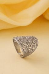 SILVER LADIES FINGER RING (16-1526)