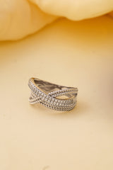 SILVER LADIES FINGER RING (16-1532)