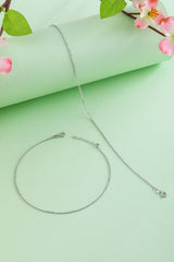 SILVER LADIES ANKLETS (20-612)