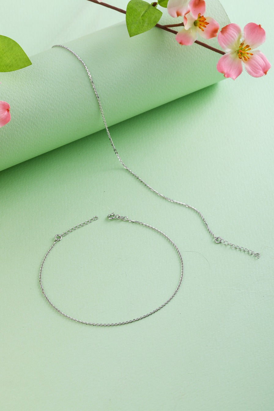 SILVER LADIES ANKLETS (20-613)